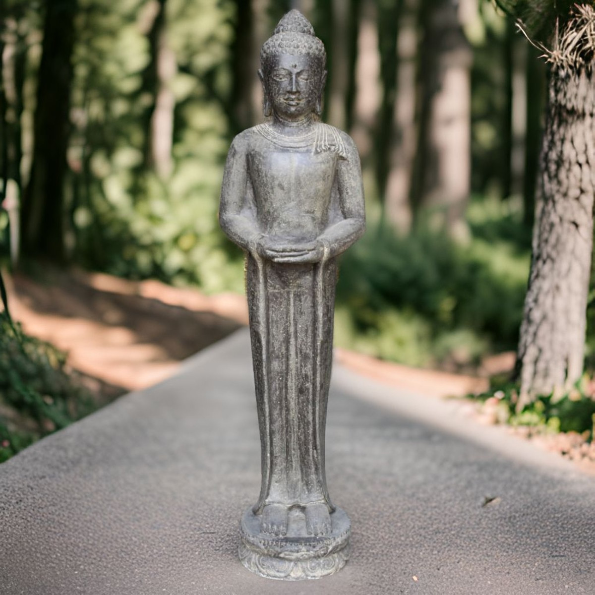 Große Buddha Gartenfigur