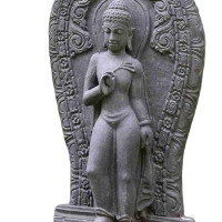 Relief stehender Buddha