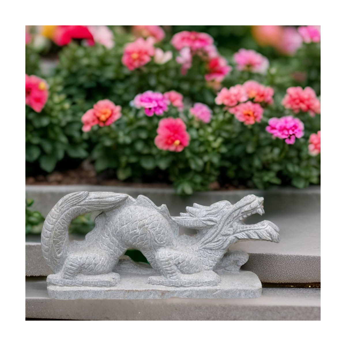Drachen Gartenfigur