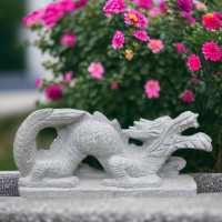 Drachen Gartenfigur