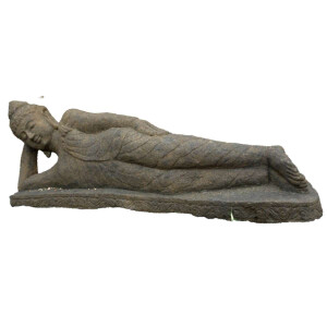 Liegende Buddha Gartenfigur