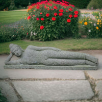 Liegende Buddha Gartenfigur