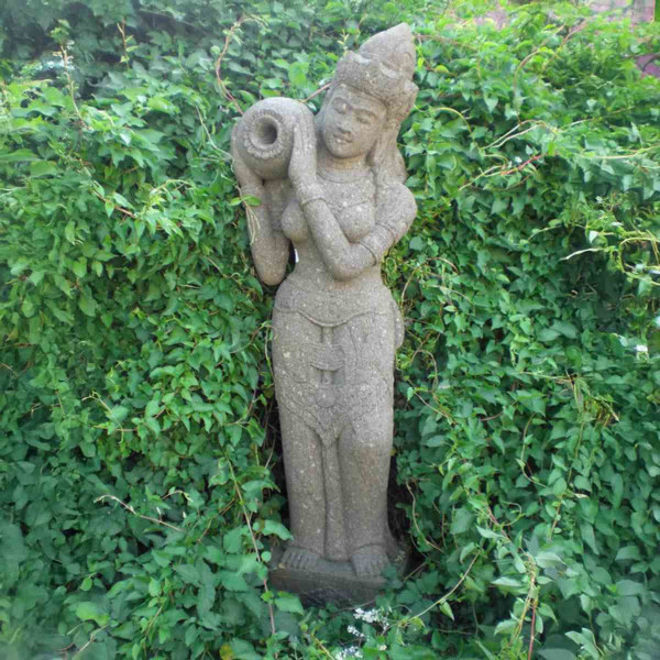 Dewi Sri Statue mit Trog