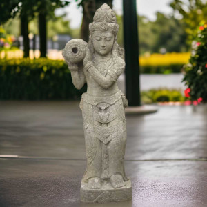 Dewi Sri Statue mit Trog
