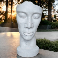 Gartenfigur Gesicht