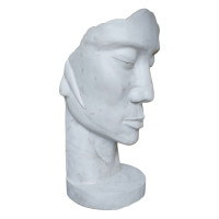 Gartenfigur Gesicht