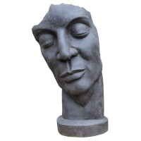 Gartenfigur Gesicht