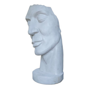 Gartenfigur Gesicht