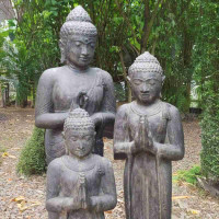 Stehende Buddha Statue Namaste 119-158 cm