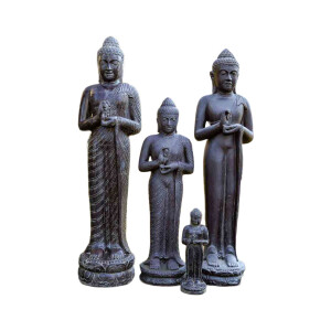 Stehende Buddha Gartenfigur