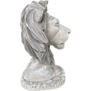 Löwenkopf Gartenfigur