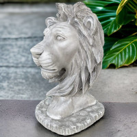 Löwenkopf Gartenfigur
