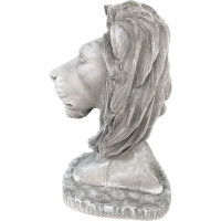 Löwenkopf Gartenfigur