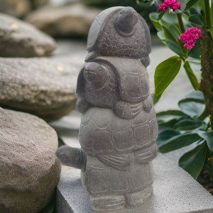 Schildschröten als Gartenfigur