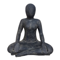 Yoga Gartenskulptur im Lotussitz