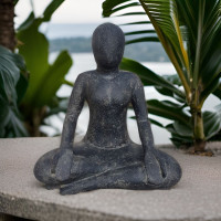 Yoga Gartenskulptur im Lotussitz