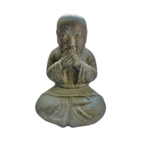 Gartenfigur Mönch "Nichts sprechen"