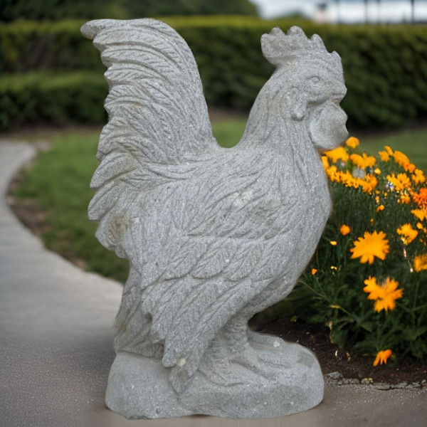 Hahn Gartenskulptur