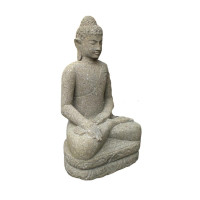 Sitzender Buddha Steinfigur
