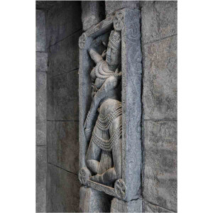 Garten Relief antikes Frauenabbild