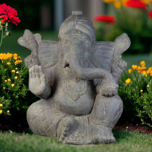 Sitzende Ganesha mit Turban
