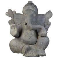 Sitzende Ganesha mit Turban